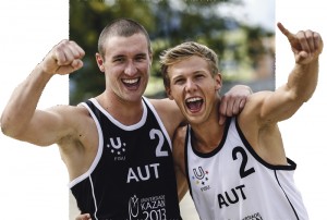 Die Olympischen Spiele sind das große Ziel von Florian Schnetzer (rechts) aus Unterach und seinem Partner Michi Murauer.